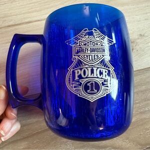 Harley-Davidson Blue Police‎ Badge Mug